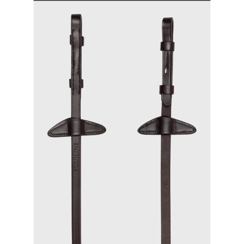 Equiline wodze gumowe z stoperami 4/8" PONY brown