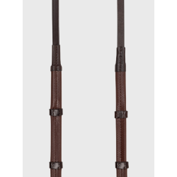 Equiline wodze gumowe z stoperami 4/8" PONY brown
