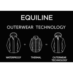 Equiline kurtka przeciwdeszczowa 3w1 Croof FW26 black
