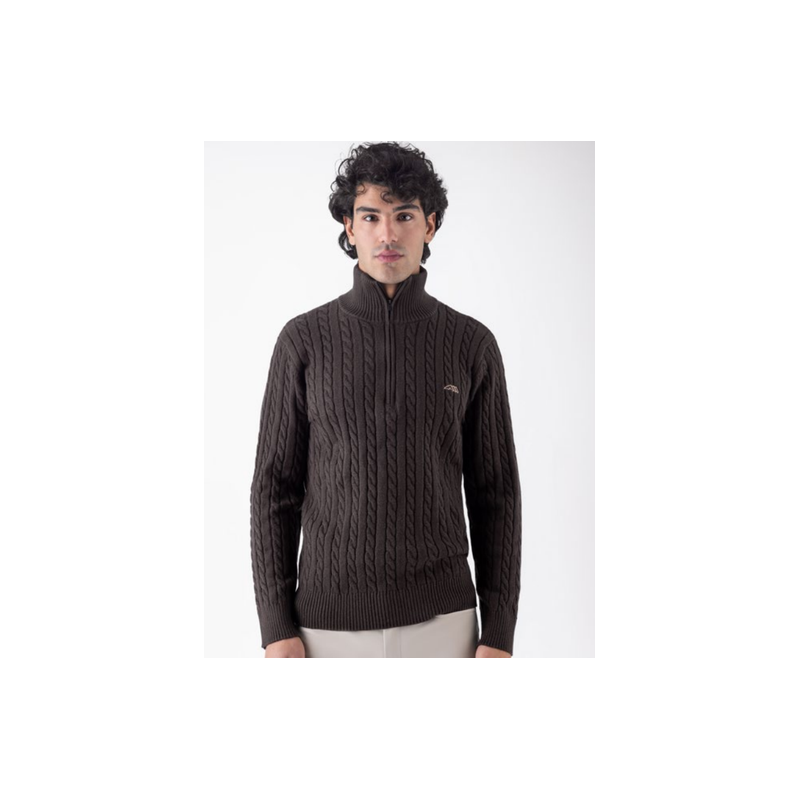 Equiline sweter męski Coco FW26 coffee bean