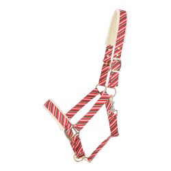 QHP kantar z futerkiem Christmas jolly stripe