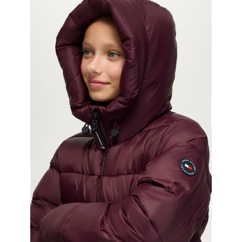 Tommy Hilfiger kurtka dziecięca Glendale deep burgundy