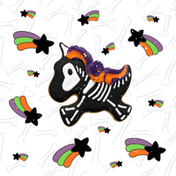 Candy Horse ciasteczko Koń Szkielet Halloween