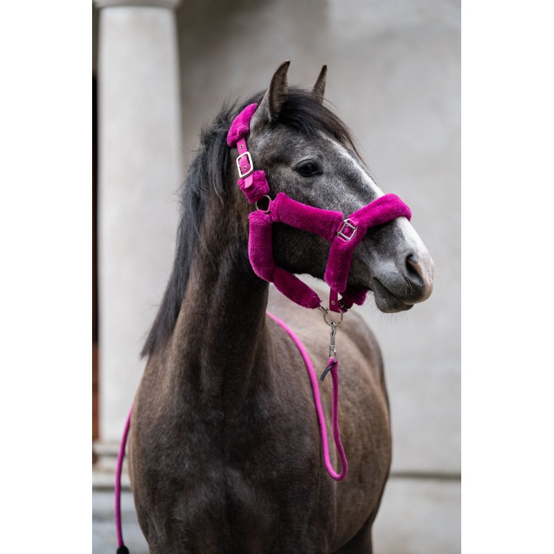 HKM kantar z futerkiem Comfort magenta