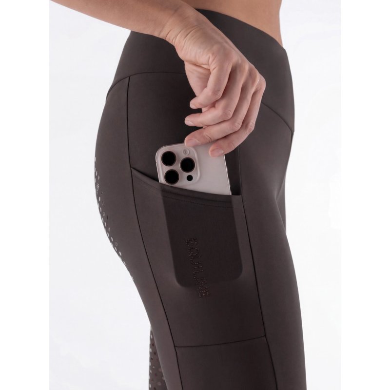 Equiline legginsy Full Grip Glegyfh FW26 coffee bean