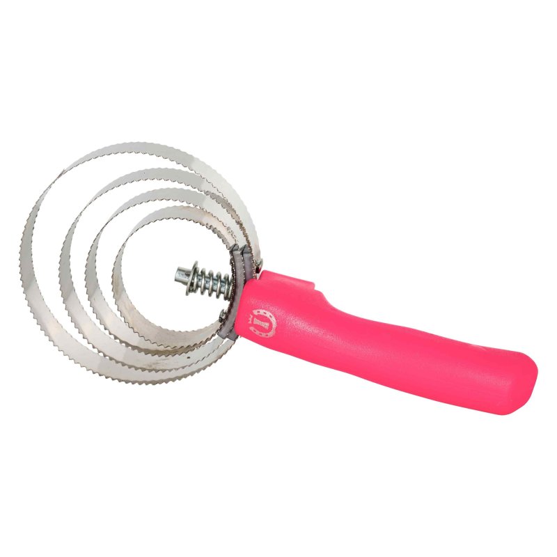 Imperial Riding zgrzebło metalowe neon pink