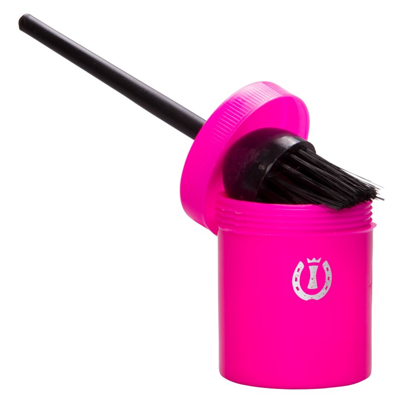 Imperial Riding pędzel z pojemnikiem neon pink