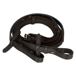 Imperial Riding wodze ogumowane Anti Slip Grip brown